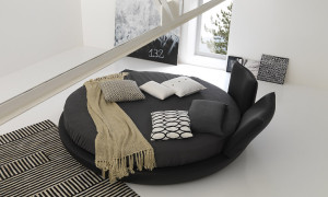 letto rotondo miami con 2 testate