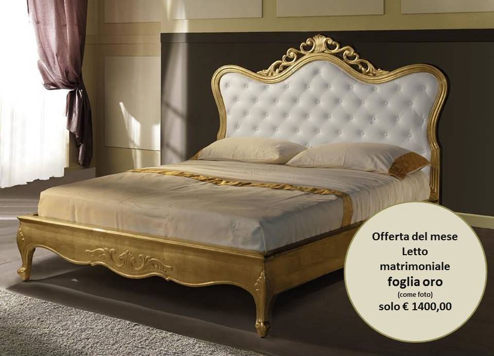 letto rachele foglia oro 