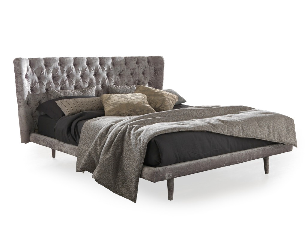 letto matrimoniale elegante capitonnè e svarovski